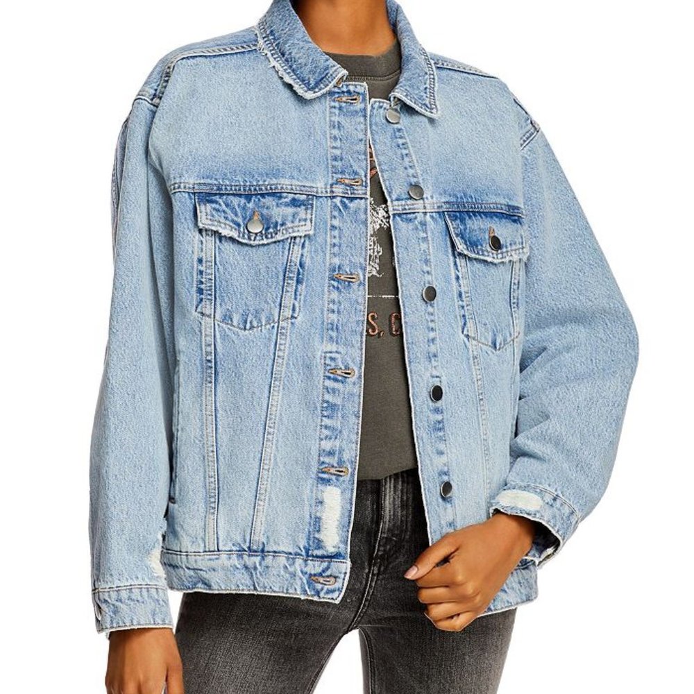 NWT Anine Bing RORY JACKET IN VINTAGE BLUE - Picture 13 of 14